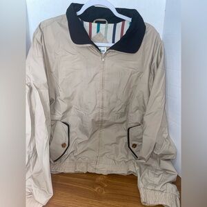 Vintage Winner Mate Long Sleeve Full Zip Jacket Size Large Khaki Color